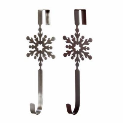 Picture of 15" Over-The-Door Wreath-Hanger Snowflake Motif