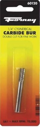 Picture of 1/4 Cylindrical Burr-Bit Tungsten-Carbide 1/4"-Shank 70 K Max Rpm