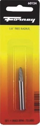 Picture of 1/4 Tree-Shaped Radius Burr-Bit Tungsten-Carbide 1/4"-Shank 70 K Max Rpm