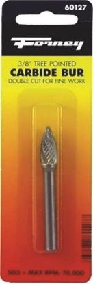 Picture of 3/8" Tree Pointed Burr Tungsten-Carbide 1/4"-Shank 70 K Max Rpm