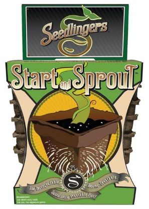 Picture of Square Start And Sprout Pot 200 Ml #3 Cow-Manure