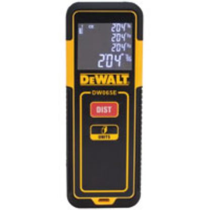 Picture of Light-Weight Laser Distance Measurer 65 Ft Range +/-1/8 In Lcd Backlit Aaa Battery Plastic