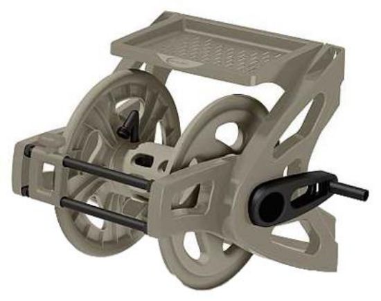 Picture of Wall-Mount Hose-reel Plastic Holds 175' Of 5/8" Water-Hose 3' Leader Included