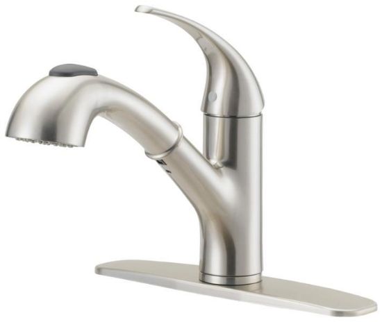 Picture of Kitchen-Faucet With Pull-Out Spray Satin-nickel
