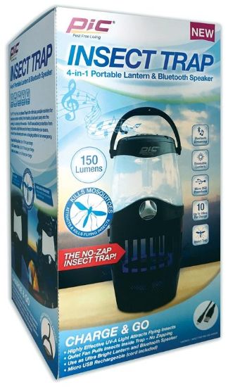 Picture of 4 In 1 Portable Insect Trap Lantern Bluetooth Speaker Rechargeable