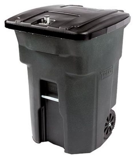 Picture of 64 Gallon Bear Tight Garbage Can With Wheels