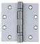 Picture of Door-Hinge 4.5" X 4.5" Satin Stainless-Steel 32D-Finish Ball-Bearing With Removable-Pin Square Corne...