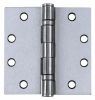 Picture of 4" X 4" Satin Stainless-Steel 32D-Finish Ball-Bearing Door-Hinge With Square Corners Removable-Pin S...