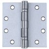 Picture of 4" X 4" Satin Stainless-Steel 32D-Finish Ball-Bearing Door-Hinge With Square Corners Removable-Pin S...