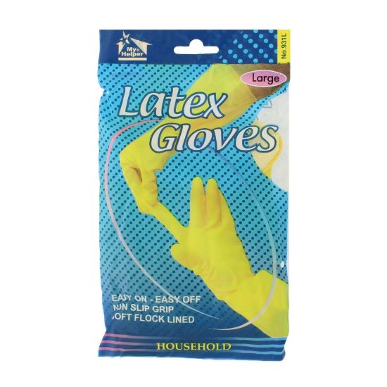 Picture of Rubber-Gloves Household Multi-Use Flock-Lined