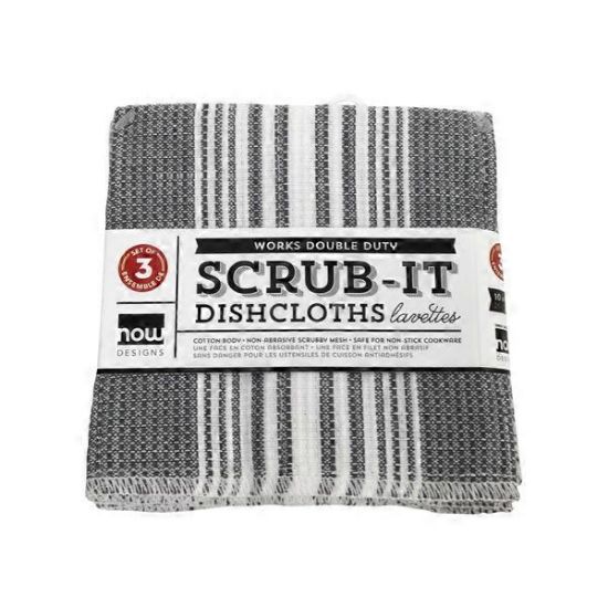 Picture of Dish-Cloth Scrub It Set/3- London Gray