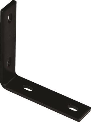 Picture of Steel Corner-Brace Powder-Coat Black 6.25" X 1.5" X 1/4"