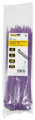 Picture of 100pk 11" Purple Std Tie