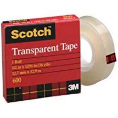 Picture of 600 Transparent-Tape 3/4" X 72 Yds