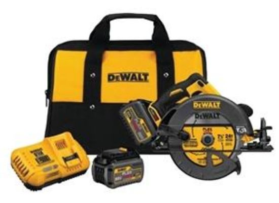 Picture of Dcs575t2 Circular-Saw With Brake Kit 2-9/16 In 60 V Li-ion Battery 1600 W 5800 Rpm 7-1/4 In