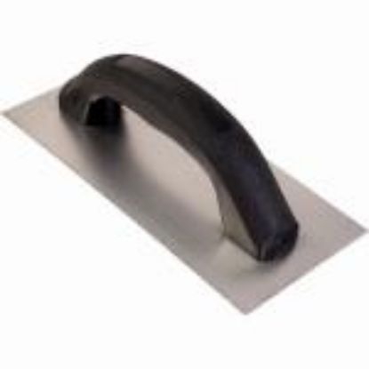 Picture of Notched-Trowel Double Sided Steel 9" X 4" 1/16" V-Notch & 1/16" X 1/32" U-Pattern
