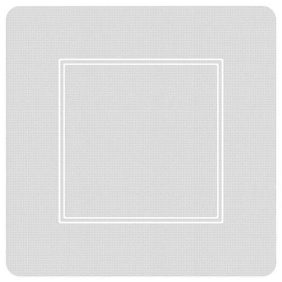 Picture of Dessert 7" Square Disposable-Plate Soho Silver