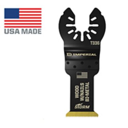 Picture of Oscillating Blade With Nail One-fit 1-5/8 Inch-Long X 1-1/4 In W Bi-metal Titanium Coated