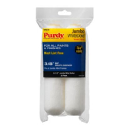 Picture of Jumbo Mini Core Roller-Cover 6-1/2 in 3/8 in Nap Woven Dralon Fabric Polypropylene Core Smooth