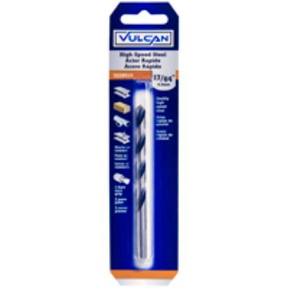 Picture of Drill-Bit Jobber-Length 17/64 In Dia X 4-1/8 Inch-Long Straight-Shank High-Speed-Steel