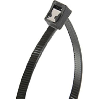 Picture of Cable-Tie Double-lock Self-cutting 6/6 Nylon Black