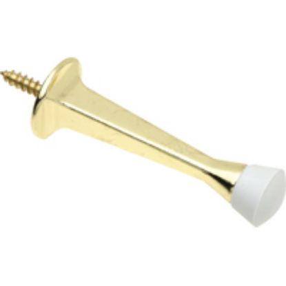 Picture of Door-Stop baseboard Zinc Polished Brass 3" Projection