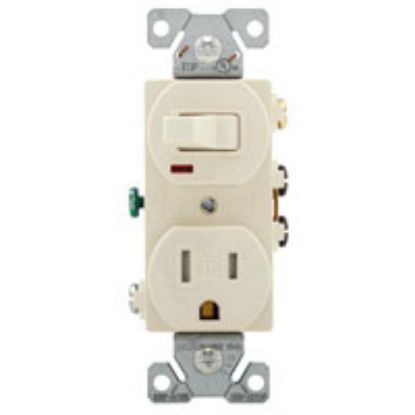 Picture of Combination Switch/receptacle Switch 125-volt Receptacle 2-pole