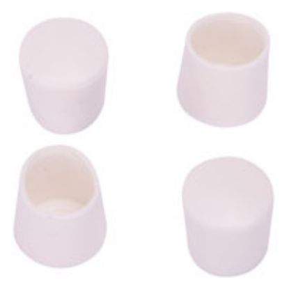 Picture of Leg-Tip Furniture Round Plastic White