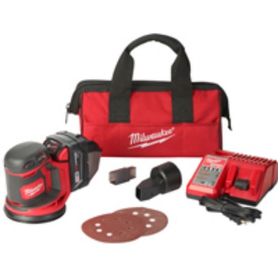 Picture of Random-Orbit Sander Kit 7000 - 12000 opm 18-Volt 3 Ah Variable-Speed 5.74 in H