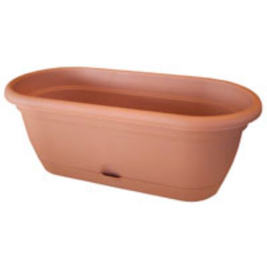 Picture of Plant-Pot Lucca Flower-box 19-1/4 In H Box Polypropylene Terracotta