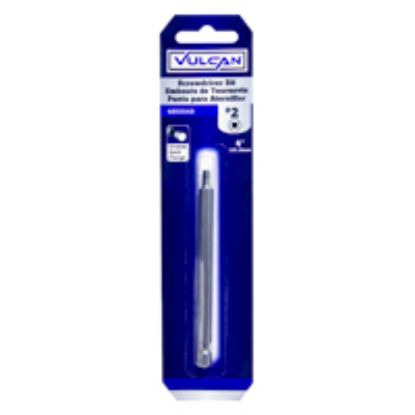 Picture of Screwdriver-Bit #2 Square Recess 4 Inch-Long S2 Chrome-Molybdenum-Steel Chrome