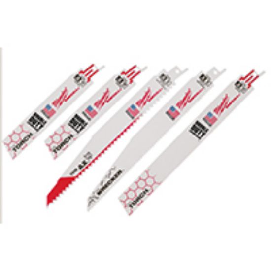 Picture of Reciprocating-Sawblade Set Bi-Metal White 5-Piece