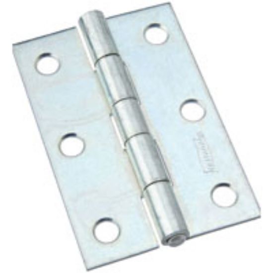 Picture of Utility-Hinge 28 Lb Weight Capacity Steel Zinc Non-removeable Pin 3" X 2"