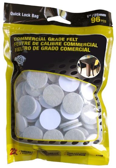 Picture of Furniture Pad Felt Round 1" Gray