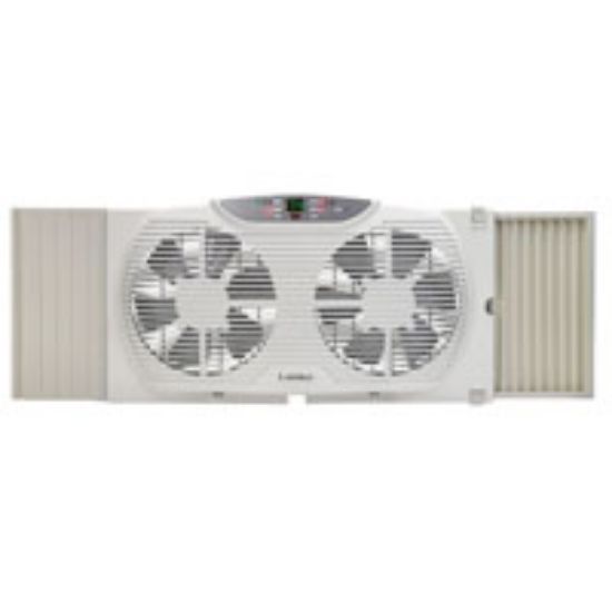 Picture of Window-fan Electrically-reversible Twin-fan 545 cfm White