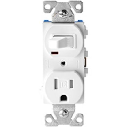 Picture of Light-Switch Combination Switch/receptacle 125-volt Electrical-Outlet 2-pole
