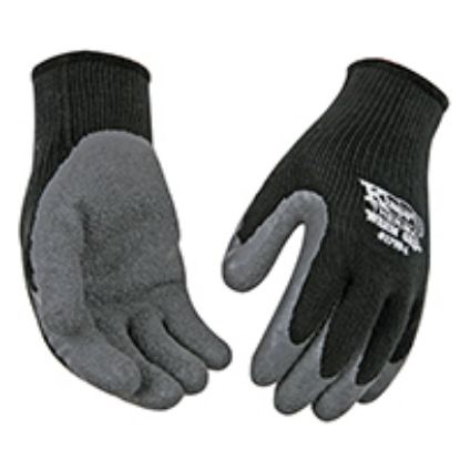 Picture of Warm Grip Protective Gloves L Knit Wrist Cuff Wing Thumb 11 Inch-long Black Acrylic