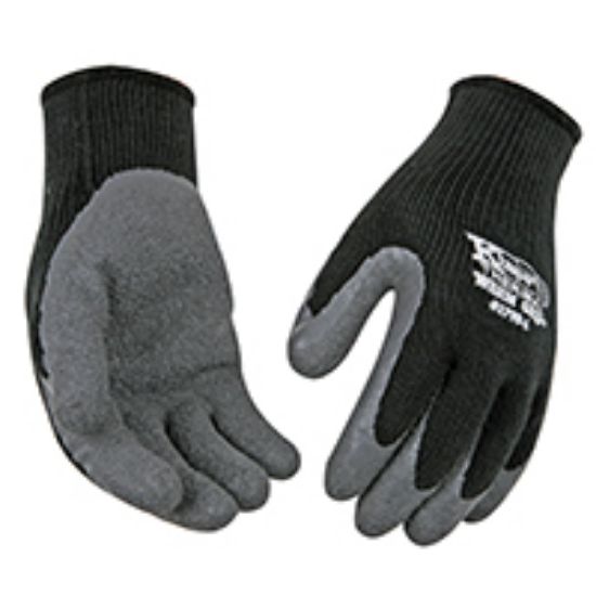 Picture of Warm Grip Protective Gloves L Knit Wrist Cuff Wing Thumb 11 Inch-long Black Acrylic