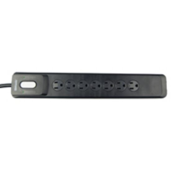Picture of Power-strip 7-outlet 15 A 1800 W 1780 Joules Black 4' Cord