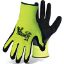 Picture of String-knit-glove Polyester High-vis Yellow Latex-dipped Black Extra-large