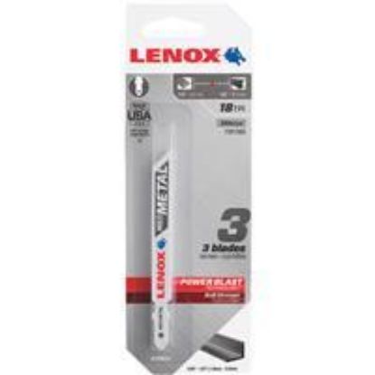 Picture of jig-saw Blade Bi-metallic 3" X 3/8" X .037" X 3/pack