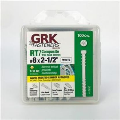 Picture of Trim Screw Composite Shite #8 X 2-1/2" Reverse T10 Drive