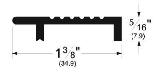 Picture of Threshold-cap Mill-finish-brass Extruded-bronze 84"