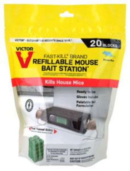 Picture of Mouse Poison Bait-Station Refillable With 10 Bait Blocks