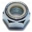 Picture of Hex-Nut Lock-Nut Zinc Metric Nylon Insert 6mm Diameter 1.00 Pitch