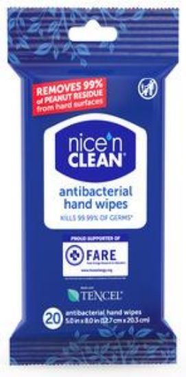 Picture of Hand-wipes Anti-bacterial Pack/20 5" X 8"