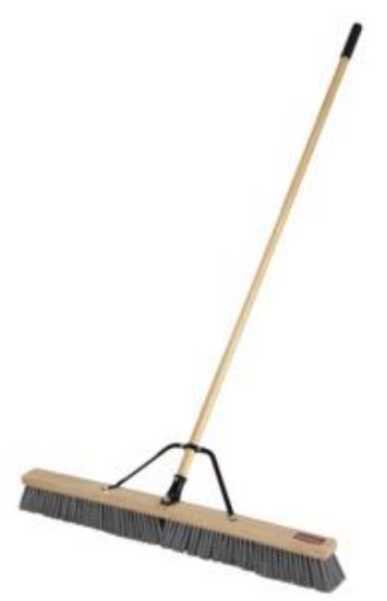 Picture of Broom Push Rough Gray-brn 36in