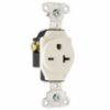 Picture of Single-receptacle 20-amp 250-volt Double-pole 3-wire Grounding Light-almond