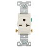 Picture of Single-receptacle 20-amp 250-volt Double-pole 3-wire Grounding Light-almond