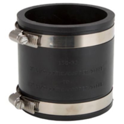 Picture of Schedule-40 Rubber-fitting Coupling Flexible Steel/pvc/cast-iron 3"